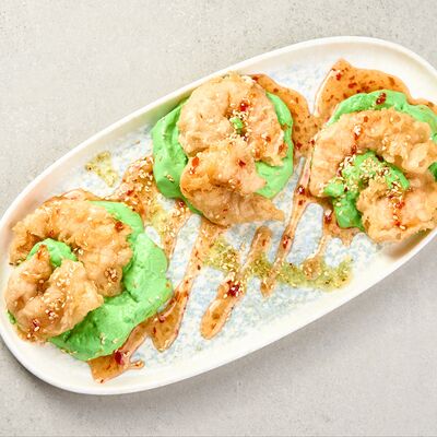 Темпурные креветки с васаби в Токио по цене 38 р.