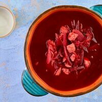 Борщ с курицей в Охота на Енота