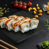 Ролл Голодный дракон с угрем в Веселый Самурай Sushi Premium