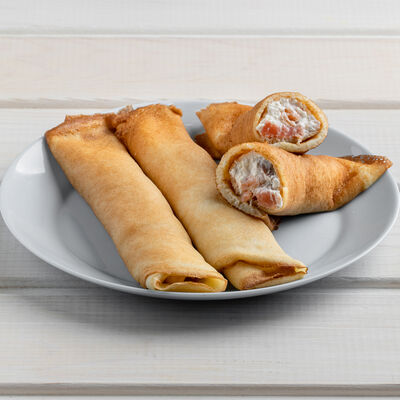 Блины с копченой рыбой и творожным сыром в Baikallove по цене 340 ₽