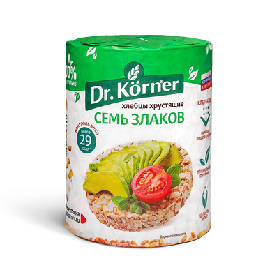 Хлебцы Dr. Korner Семь злаков в Кухня на районе по цене 89 ₽