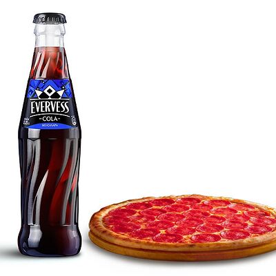Комбо Напиток Evervess и пицца в Золотая вобла по цене 950 ₽