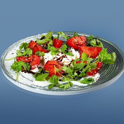 Томаты на гриле со страчателлой в Мясной цех по цене 700 ₽