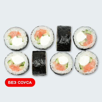 Мини-ролл Филадельфия в Суши Сет по цене 559 ₽