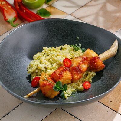 Судак с орзо и песто из тархуна в ЛарисуВаннуХочу по цене 1050