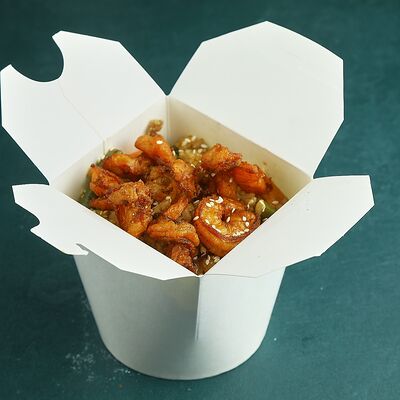 Wok тигровые креветки терияки в Wokker Express по цене 589 ₽