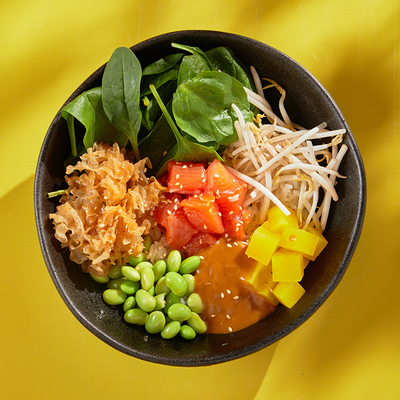 Поке с лососем и соусом манго-терияки в ASIATIQ Ramen-Bar по цене 820 ₽