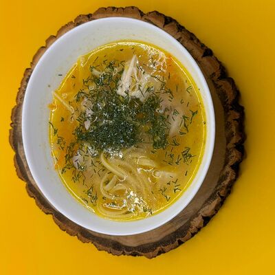 Суп-лапша с курицей в Кафе калитка по цене 107 ₽