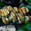 Жареный ролл с мидиями в Yanagi sushi по цене 480