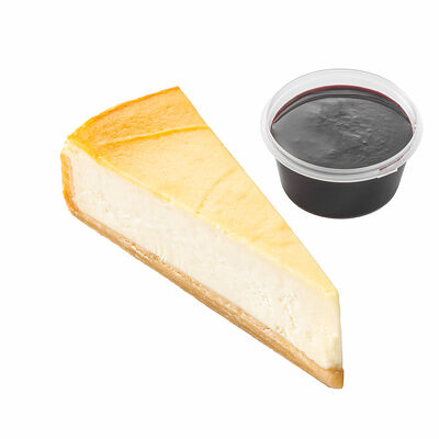 Чизкейк с черничным соусом в Zotman Pizza по цене 360 ₽