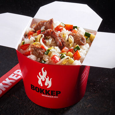 Рис по-тайски со свининой в Воккер по цене 370 ₽