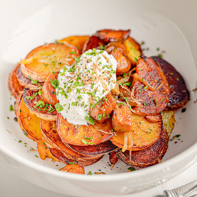 Патата аль тартуфо с белыми грибами в Loona по цене 850 ₽