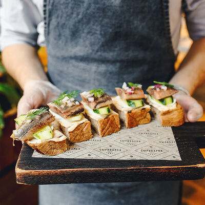 Брускетта с олюторской сельдью в Сыроварня по цене 650