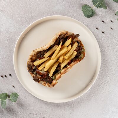 Гирос с рубленым бифштексом в Сабирос по цене 680 ₽