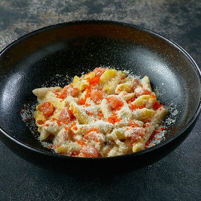 Паста с копченой форелью в Баклажан в ТЦ 