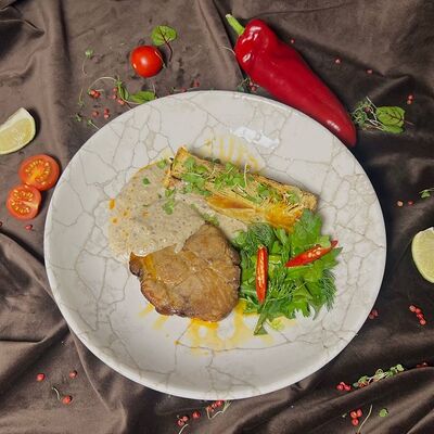 Бифштекс гриль с картофельным пюре Я в Пражский по цене 790 ₽