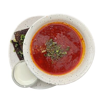 Борщ с курицей в Территория вкуса по цене 340 ₽