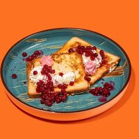 Французские тосты Завтрак в Kiss