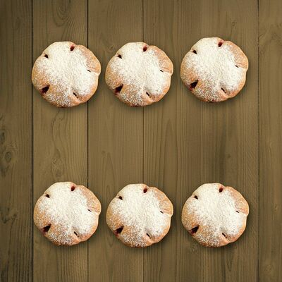 6 малиновых пышечек в Мон Батонъ по цене 715 ₽