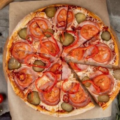 Пицца Дьябло на тонком тесте в Хомячок по цене 780 ₽