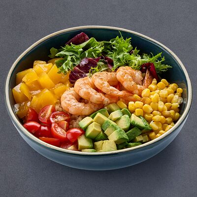 Боул с креветками, кускусом и авокадо в Нагамаки по цене 875 ₽