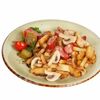 Жареный картофель с копчёными колбасками и грибами в Корчма Вечера на хуторе по цене 790