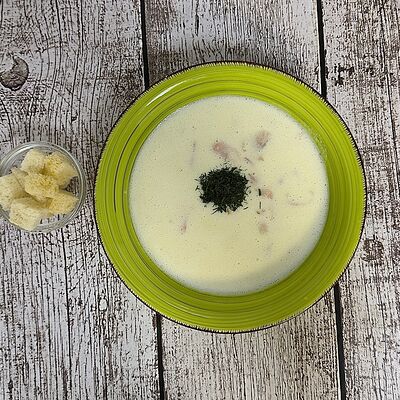 Суп-пюре сырный в Луна Рыба по цене 450 ₽