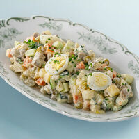 Оливье с языком в Терраса