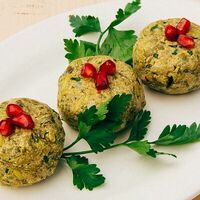 Лобио из зеленой фасоли с орехами в Мацони