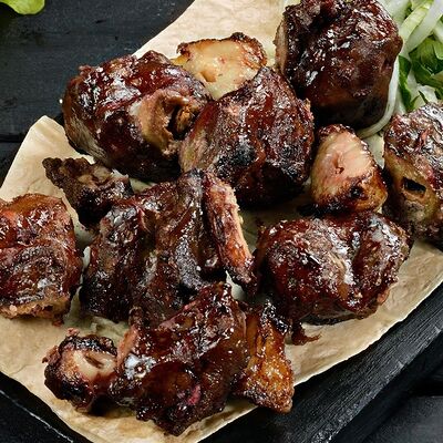 Печень с курдюком из говядины в Шашлык - BBQ по цене 869 ₽