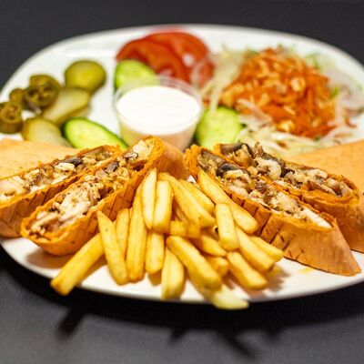 Фахитос на тарелке в Джудос joudos шаверма 12 по цене 650 ₽