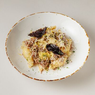 Паста со щекой и лимоном в Buana cafe по цене 1420 ₽