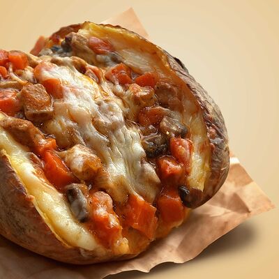 Картофель Чиз мясо с овощами в Картофельный папа по цене 565 ₽