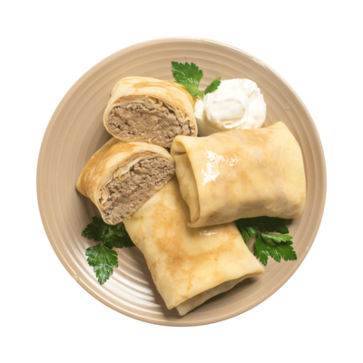 Блины с мясом в Азбука Вкуса Экспресс Меню по цене 189 ₽