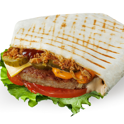 Врап бургер барбекю в Три соуса по цене 399 ₽
