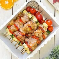 Шашлычки из курицы с овощами в ГлавПирог