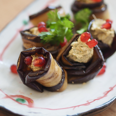 Рулетики из баклажан с ореховой начинкой 200 гр в Кинкали по цене 665 ₽