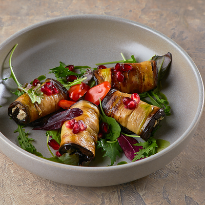 Рулетики из баклажанов с орехами в Тбилисити по цене 670 ₽