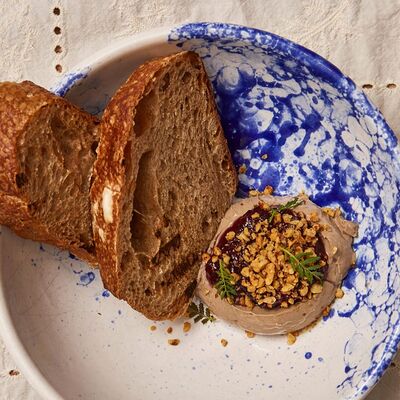 Паштет из куриной печени с мостардой из сливы в Банщики по цене 760 ₽