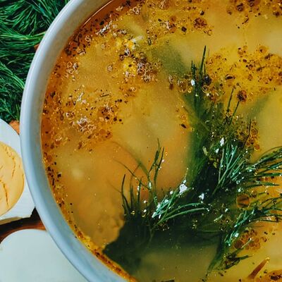 Куриный суп с яйцом в Pizzburg по цене 4 р.