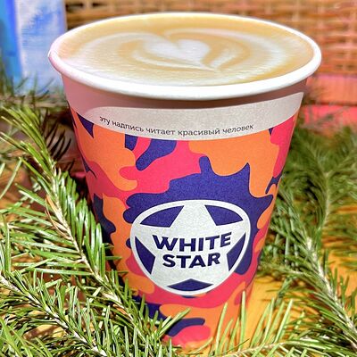 Флет Уайт Стандартный в White Star Coffee & Donuts по цене 249 ₽