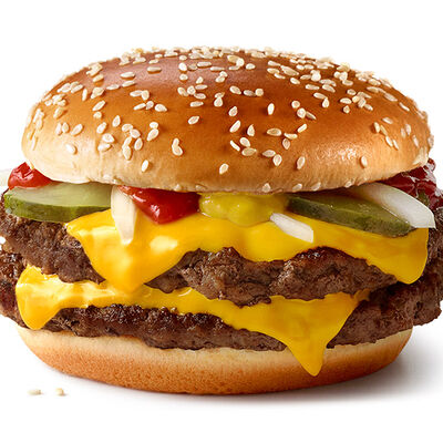 Двойной Роял Чизбургер в McDonald's по цене 1950 ₸