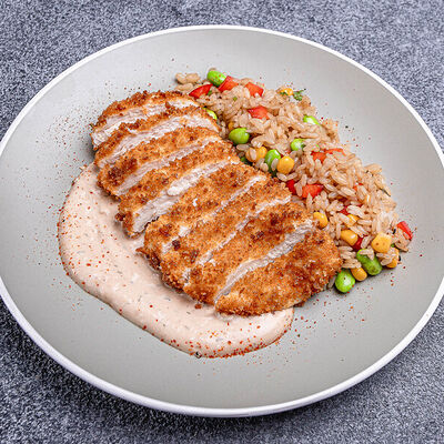 Хрустящая курочка рисом и овощами в Pizza Lavka по цене 549 ₽