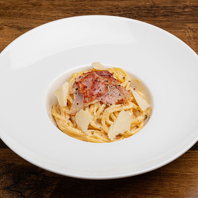 Паста карбонара в Morris pizza по цене 620 ₽