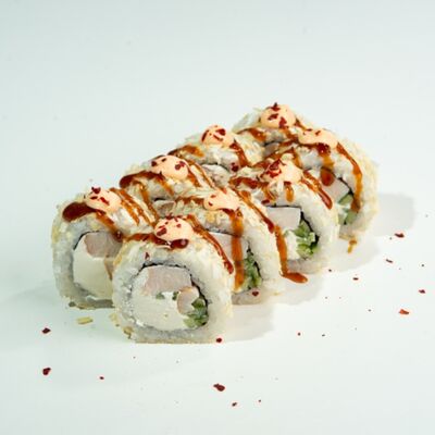 Большой ролл Гаянга с копчёной курицей (8 шт) в ЁБИСАН по цене 899 ₽