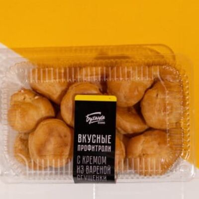 Профитроли с вареным сгущенным молоком в Пекарня Буханка по цене 449 ₽