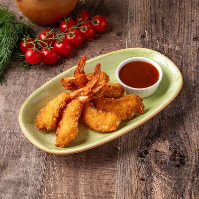 Королевские креветки в кляре в Орида по цене 710 ₽