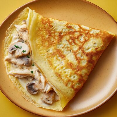 Блин с ветчиной, сыром и грибами в Mистер Блин по цене 385 ₽