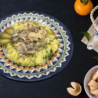 Бефстроганов из курицы в Чайхана