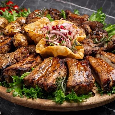 №21 Шашлычный сет со свининой на 4 персоны в Шашлык Красногорск по цене 7999 ₽